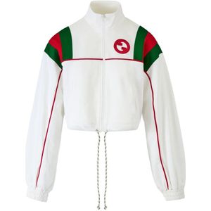 Gucci, Dames, Sweatshirts & Hoodies, Wit, Maat: L Poliester,