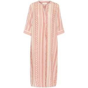 Cream, Dames, Jurken, Roze, Maat: L/Xl Linnen,