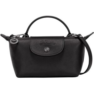 Longchamp, Dames, Tassen, Zwart, Maat: ONE Size Leer,