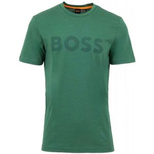 Hugo, Heren, Tops, Groen, Maat: M Katoen,