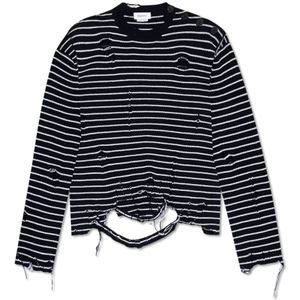 Alexander McQueen, Heren, Truien, Blauw, Maat: XL Wol,