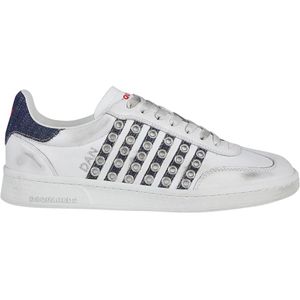 Dsquared2 Veterschoenen met lage top , White , Heren , Maat: 42 EU