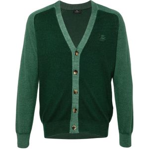 Etro, Heren, Truien, Groen, Maat: 3XL Wol,