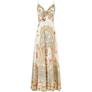 Camilla, Dames, Jurken, Veelkleurig, Maat: XS Linnen,