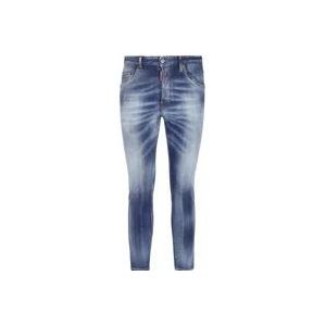 Dsquared2 Stijlvolle Blauwe Skinny Jeans voor Heren , Blue , Heren , Maat: 2XL