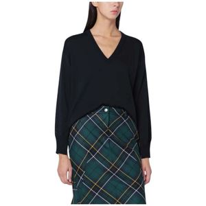 Roberto Collina, Dames, Truien, Blauw, Maat: M Wol,