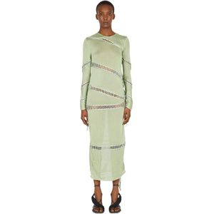 Isa Boulder, Dames, Jurken, Groen, Maat: XS