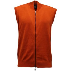 Alpha Studio, Heren, Jassen, Oranje, Maat: S Wol,