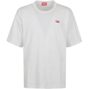 Diesel, Heren, Tops, Wit, Maat: L Katoen,