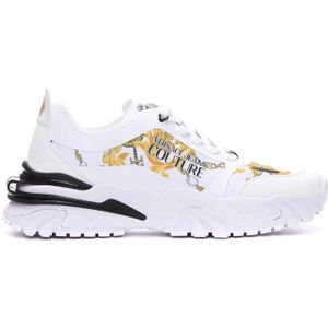 Versace Jeans Couture, Heren, Schoenen, Wit, Maat: 42 EU