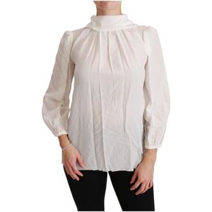 Dolce & Gabbana - Blouse - Wit - 100% Zijde