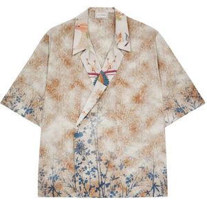 Pierre-Louis Mascia, Heren, Overhemden, Beige, Maat: L Katoen,