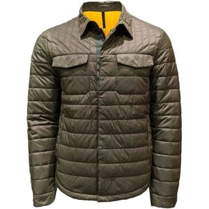 Incotex, Heren, Jassen, Groen, Maat: M Polyamide,