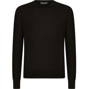 Dolce & Gabbana, Heren, Truien, Zwart, Maat: L Kasjmier,