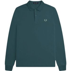 Fred Perry, Heren, Tops, Groen, Maat: S Katoen,