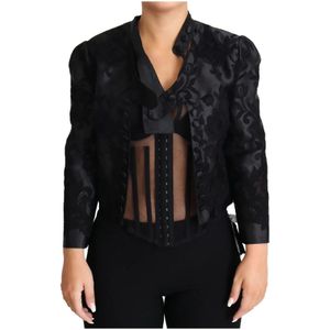 Dolce & Gabbana - Floral Lace Jacket - Zwart - Tussenjassen