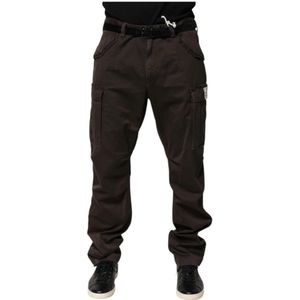 Dolce & Gabbana, Heren, Broeken, Bruin, Maat: L Katoen,