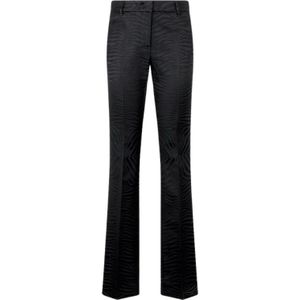 Roberto Cavalli, Dames, Broeken, Zwart, Maat: XS Katoen,