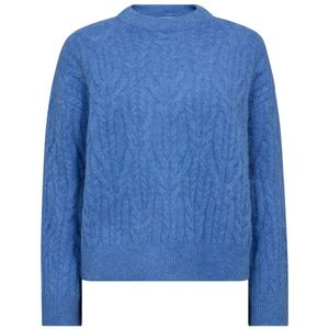 Co'Couture, Dames, Truien, Blauw, Maat: XS