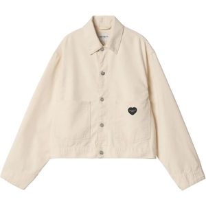Carhartt Wip, Dames, Jassen, Beige, Maat: S Katoen,