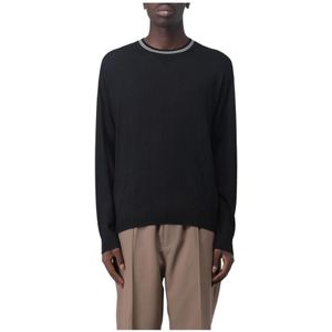 Emporio Armani, Heren, Truien, Zwart, Maat: L Wol,