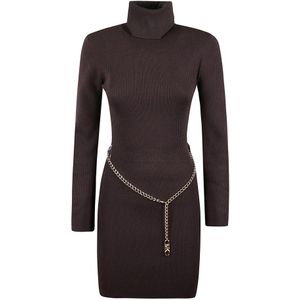 Michael Kors, Dames, Jurken, Bruin, Maat: M Jersey,