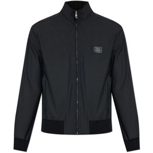 Dolce & Gabbana, Heren, Jassen, Zwart, Maat: M Wol,