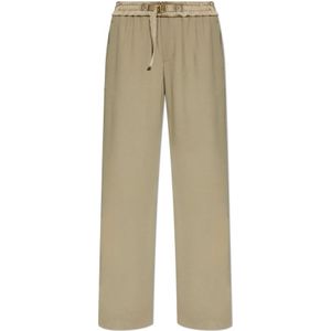 Ami Paris, Dames, Broeken, Beige, Maat: M Viscose,