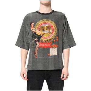Dolce & Gabbana, Heren, Tops, Grijs, Maat: S Zijde,