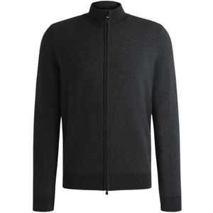 Hugo, Heren, Truien, Zwart, Maat: S Katoen,