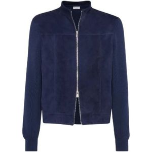 Brunello Cucinelli, Heren, Jassen, Blauw, Maat: XL