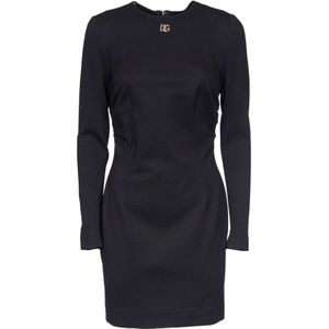 Dolce & Gabbana, Dames, Jurken, Zwart, Maat: S Viscose,