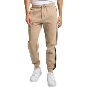 Guess, Heren, Broeken, Beige, Maat: M Katoen,