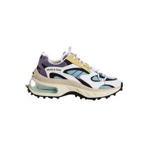 Dsquared2 Bubble Sneakers met Lichtroze Zool , Multicolor , Heren , Maat: 39 EU