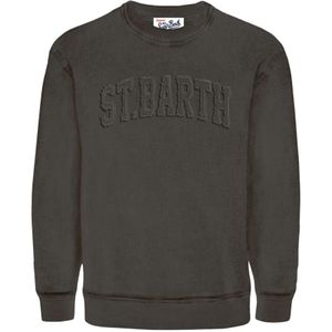 MC2 Saint Barth, Heren, Sweatshirts & Hoodies, Grijs, Maat: S Katoen,