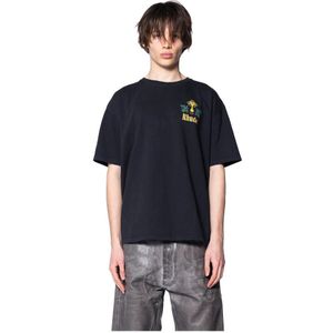 Rhude, Heren, Tops, Zwart, Maat: S Katoen,