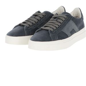 Santoni Casual Sneaker Schoenen voor Mannen , Gray , Heren , Maat: 45 EU