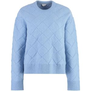 Bottega Veneta, Dames, Truien, Blauw, Maat: XS Wol,