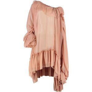 Les Filles d'Eva, Dames, Blouses & Shirts, Roze, Maat: XS Poliester,