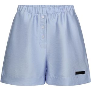 Haute L'Amitié, Dames, Korte broeken, Blauw, Maat: M Katoen,