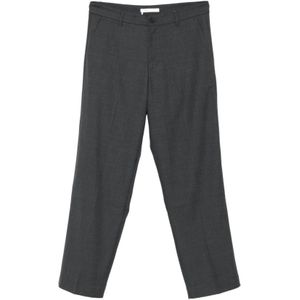 Samsøe Samsøe, Heren, Broeken, Grijs, Maat: 2XL Wol,