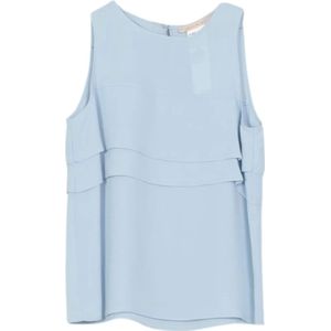 Pennyblack, Dames, Tops, Blauw, Maat: 3XS Zijde,