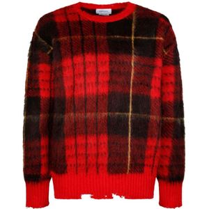 Alexander McQueen, Heren, Truien, Veelkleurig, Maat: M Mohair,