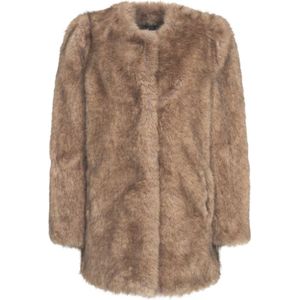 Stand Studio, Dames, Jassen, Beige, Maat: S Leer,