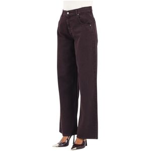 ViCOLO, Dames, Jeans, Rood, Maat: XS Denim,