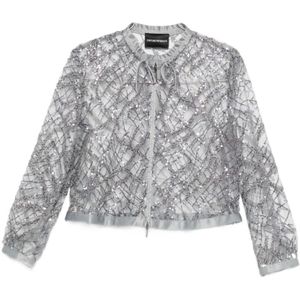 Emporio Armani, Dames, Jassen, Grijs, Maat: L