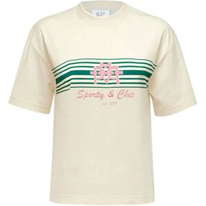 MVP wardrobe, Dames, Tops, Beige, Maat: S Katoen,