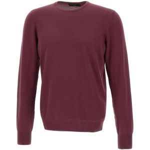 Gran Sasso, Heren, Truien, Paars, Maat: M Wol,