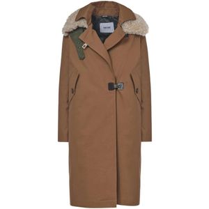 Bazar Deluxe, Dames, Mantels, Bruin, Maat: 2XS Katoen,