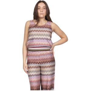 Missoni, Dames, Tops, Veelkleurig, Maat: XS Viscose,